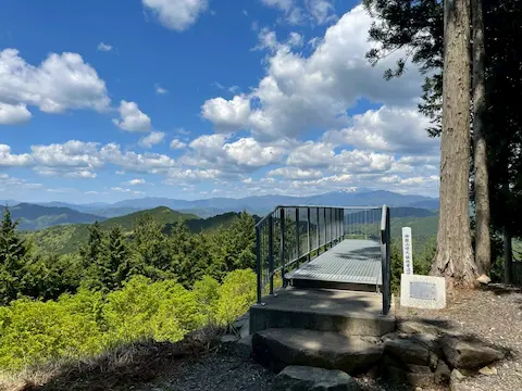 大山白山神社の展望台