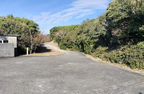 菅崎園地へのアクセス道路イメージ