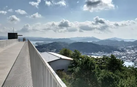 千光寺の頂上展望台PEAKからの景色