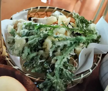 食事処『樹梨』の山菜の天ぷら