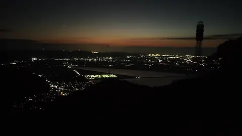 金甲山展望所からの夜景