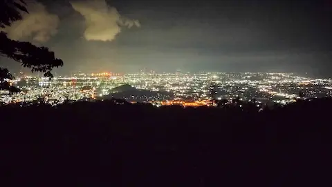 水島展望台からの夜景