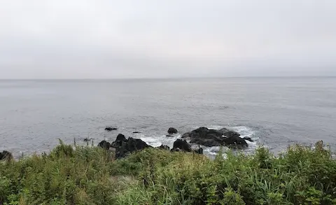 納沙布岬の海景色。