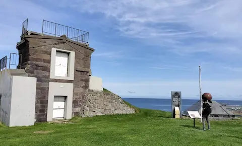 宗谷岬にある大岬旧海軍望楼。