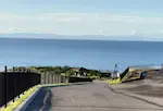 立待岬の外観。海が広がる。